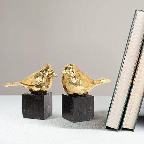 Small Gold Sparrow on Base