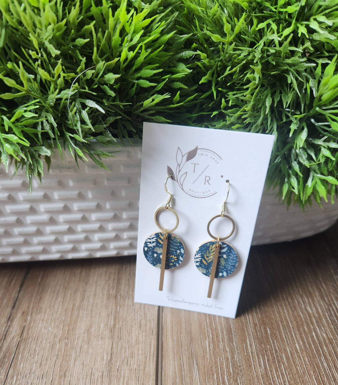 Mini-Jude Genuine Leather Earrings