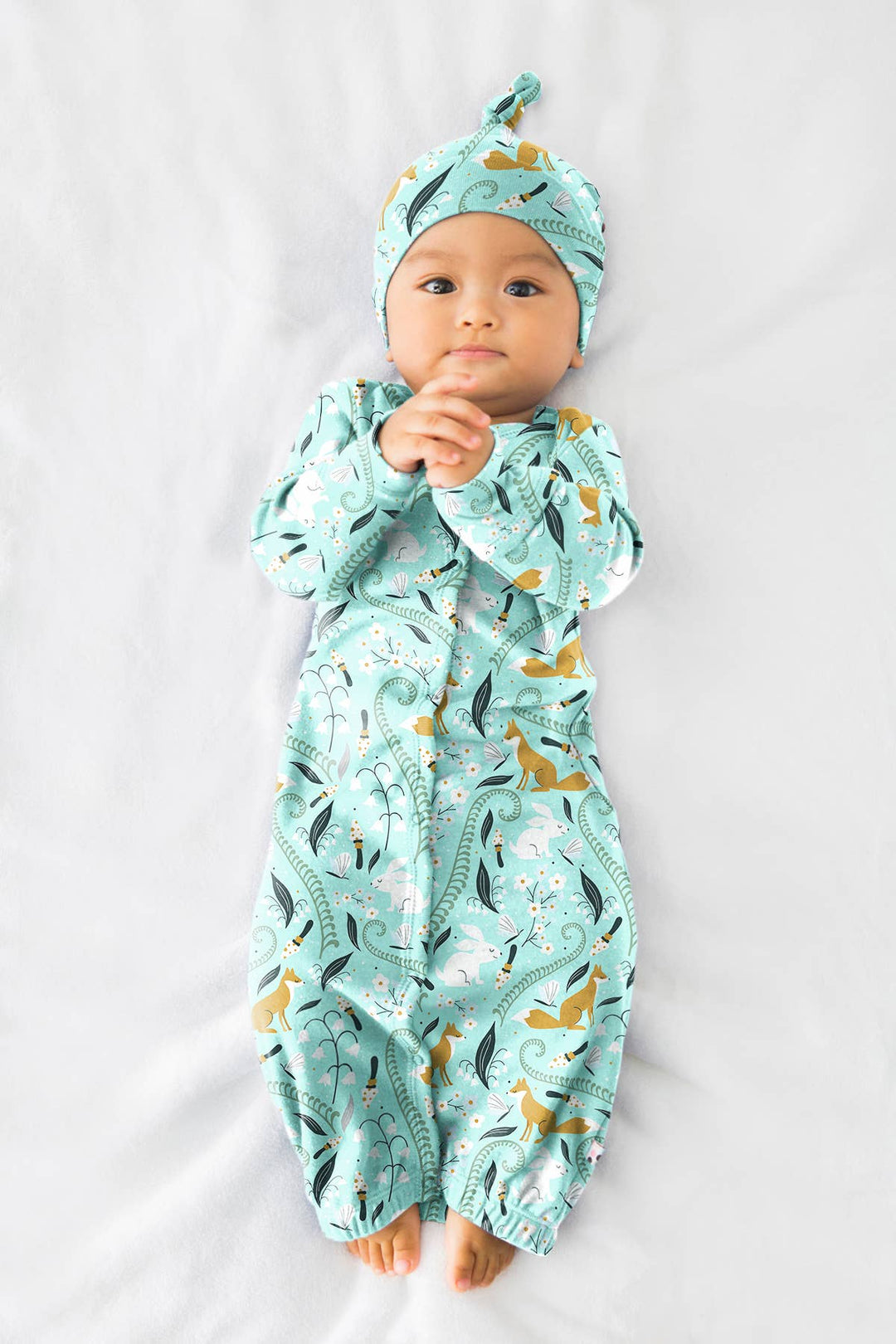 Babysoy Baby Snaps Gown - 3 prints