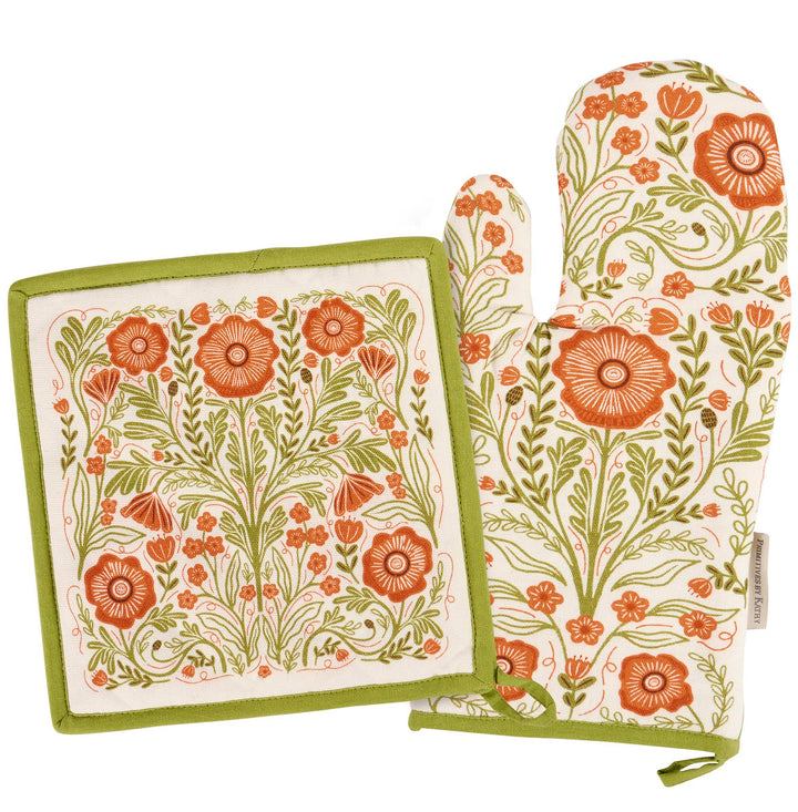 Poppies Folk Art Kitchen Set