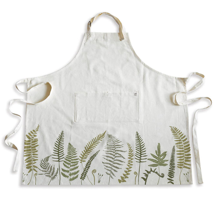 Fronds and Fern Organic Cotton Apron