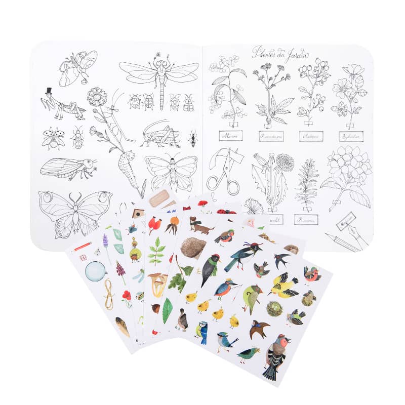 La Botaniste Garden Theme Coloring Book w/ Stickers