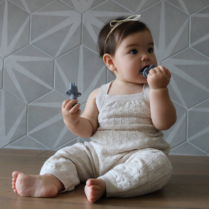 Mini Utensil Set with Travel Case in Pebble or Peach