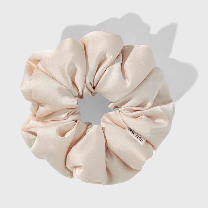 Blush 4 pc Satin Pillow Scrunchies