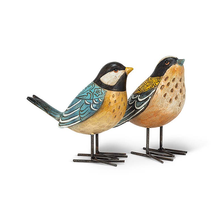 Small Folk Style Bird Sculpture