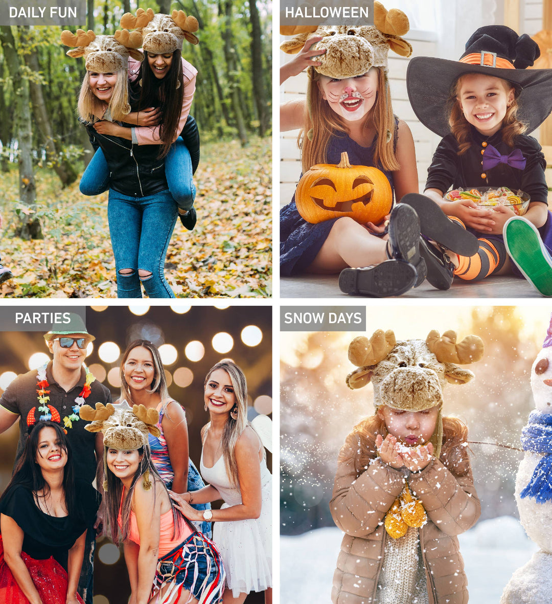 Super-Soft Plush Hat - Moose