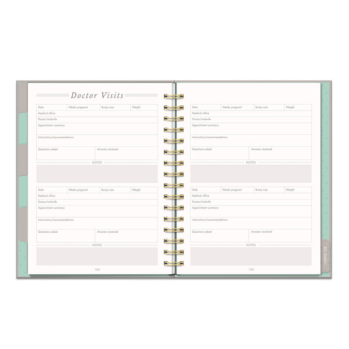 Countdown to Baby Undated Pregnancy Planner