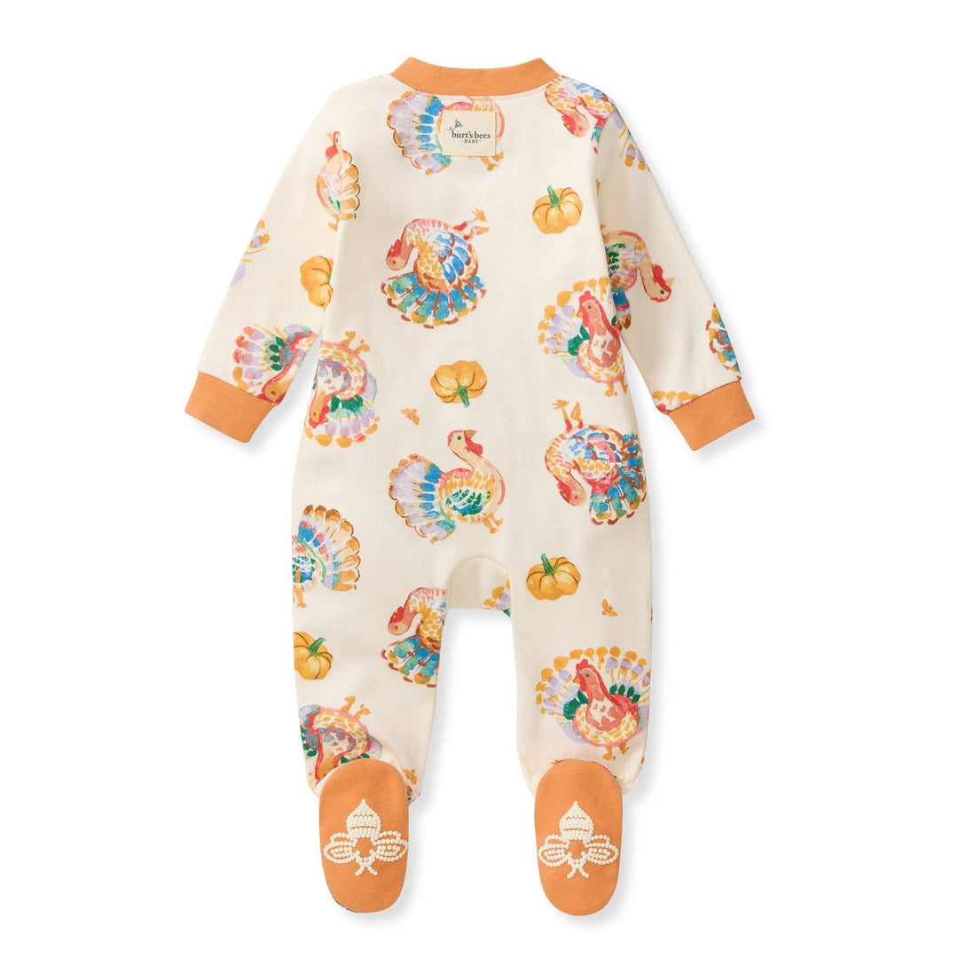 Turkey Day Organic Cotton Footed Sleeper