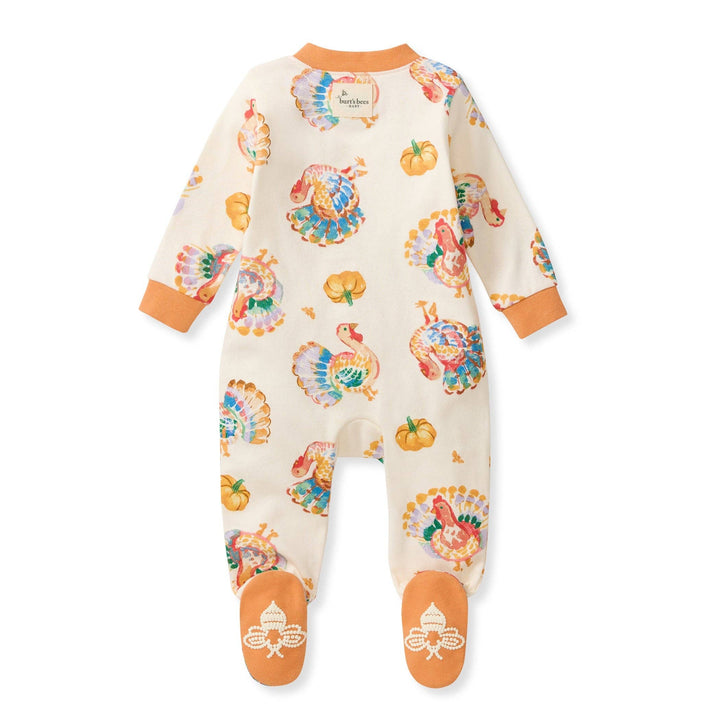 Turkey Day Organic Cotton Footed Sleeper