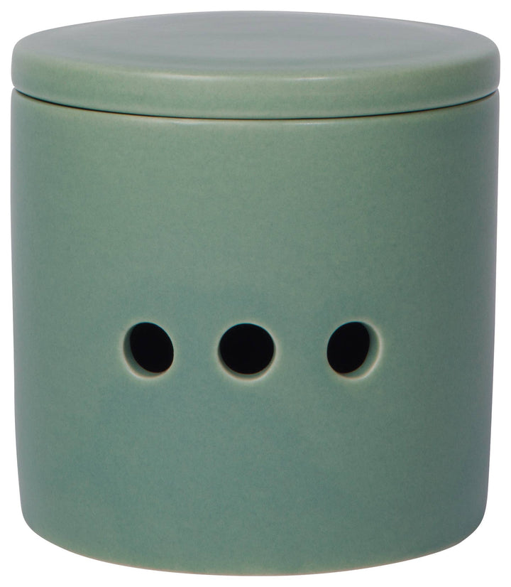 Matte Elm Green Garlic Keeper