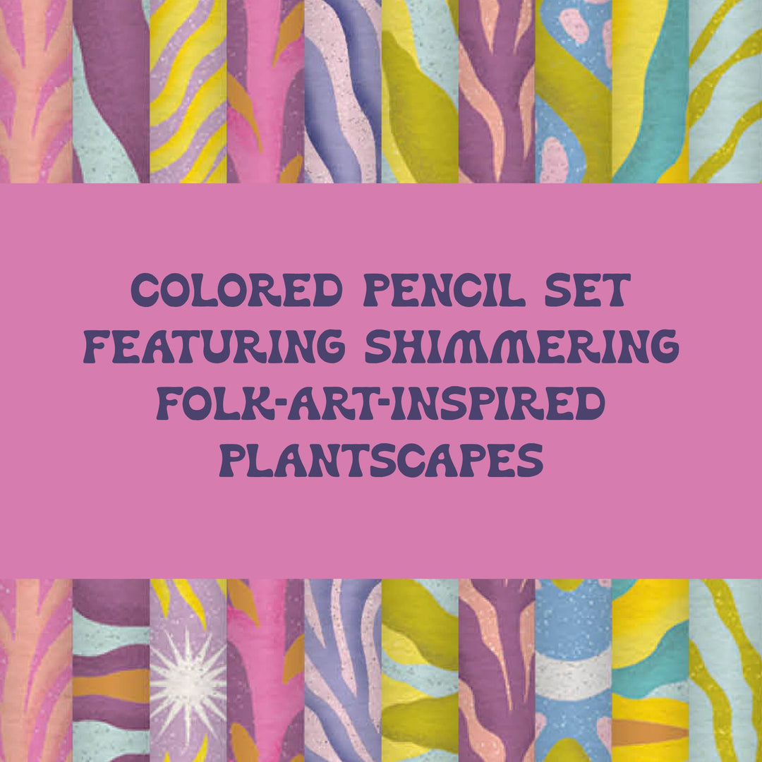 Botanical Fantasy: 10 Colored Pencils