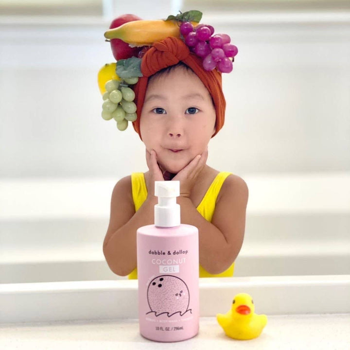 All-Natural Coconut Body Wash, Bubbles & Shampoo