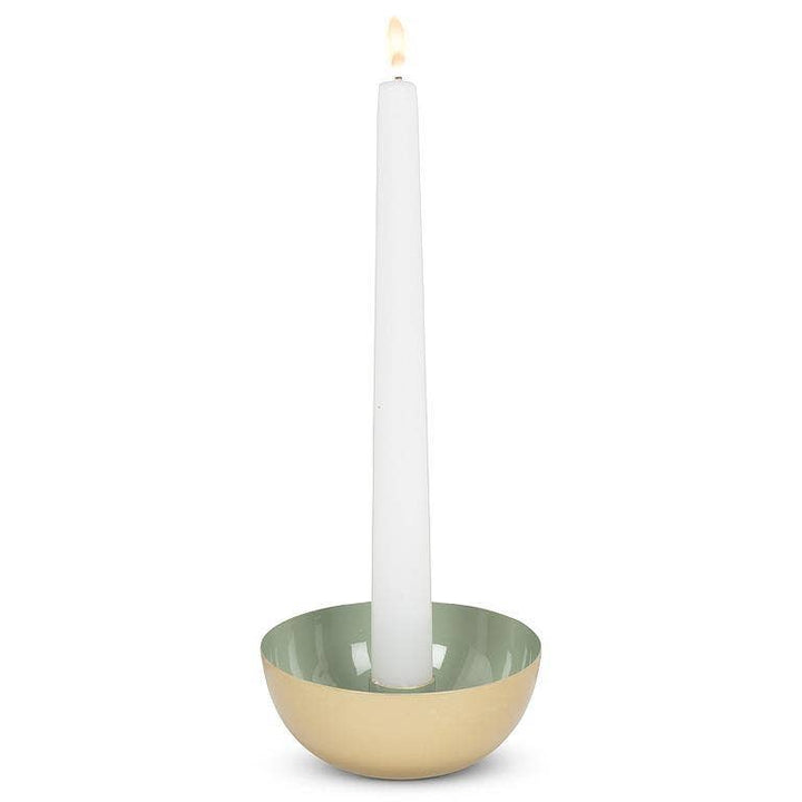 Sage Green Enamel Pipe Taper Holder