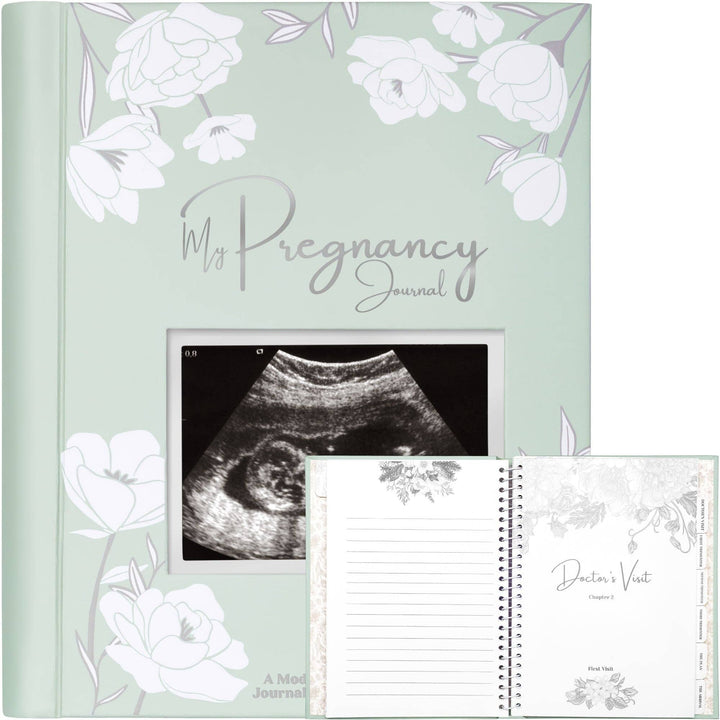 Blossom Pregnancy Journal Book for First Time Mom (Sage)