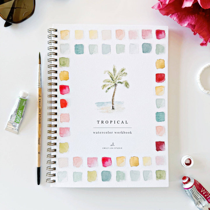 Tropical Watercolor Workbook by Emily Lex