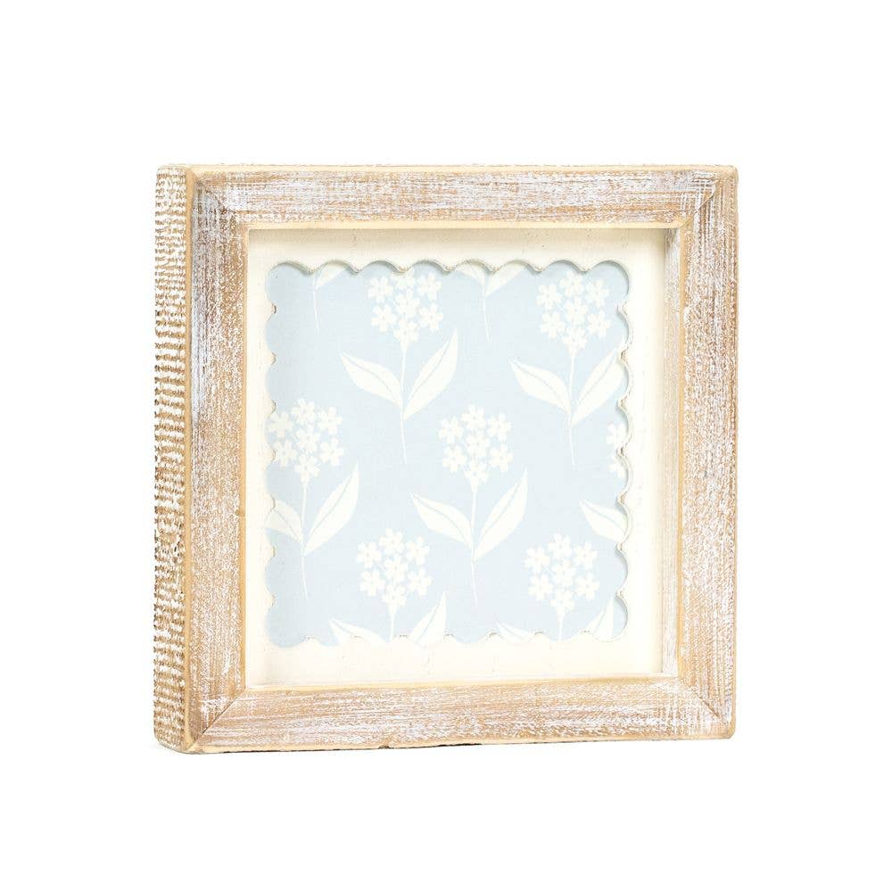 Two Sided Scallop Flower Wall Art