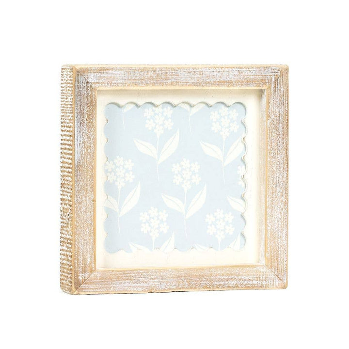 Two Sided Scallop Flower Wall Art
