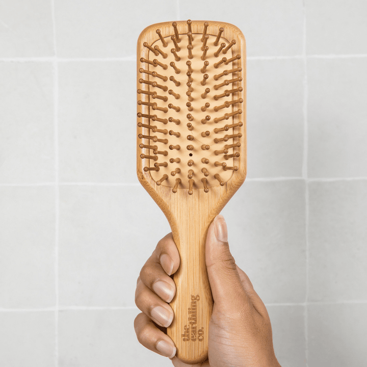 Bamboo Hair Brush Gently Detangling For Static & Frizz