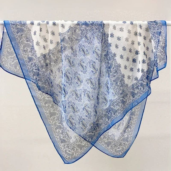 Color-Block Lightweight Print Bandana