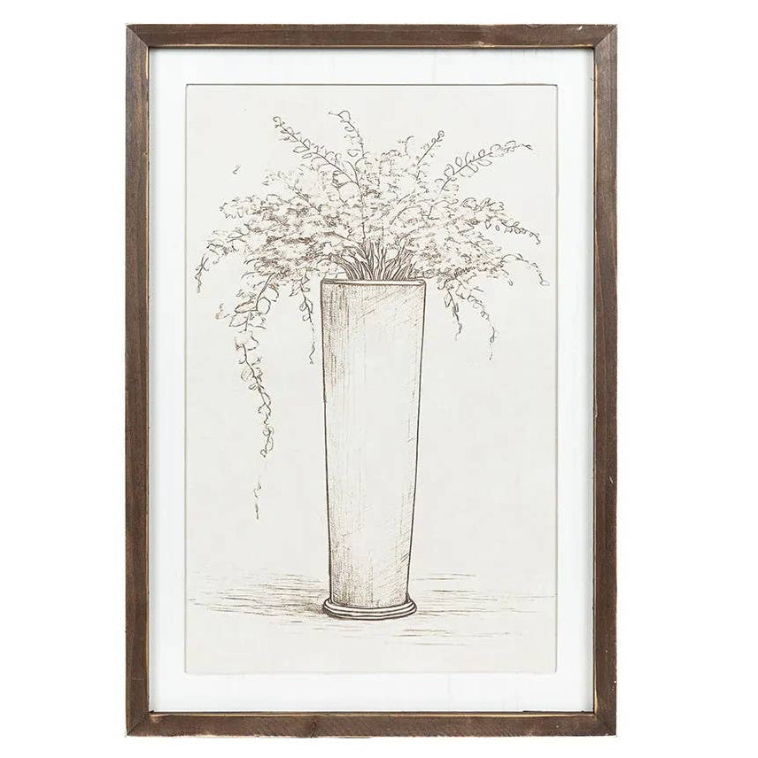 Reversible Wood Flowers/Trees Wall Art