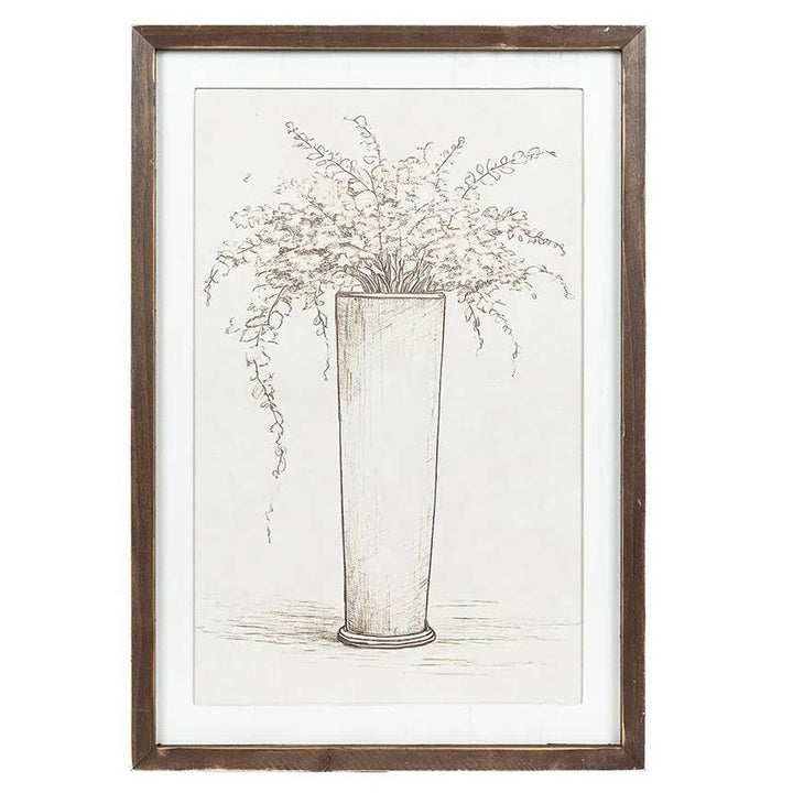 Reversible Wood Flowers/Trees Wall Art