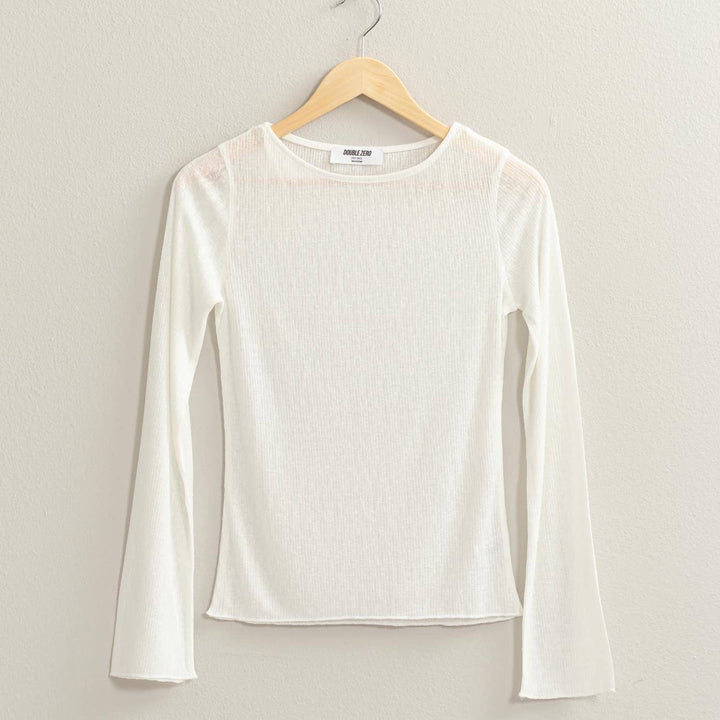 Ribbed Long Sleeve Top