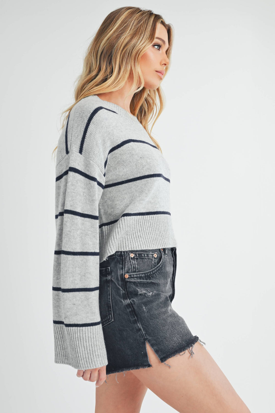 Emmanuelle Sweater - Heather Gray