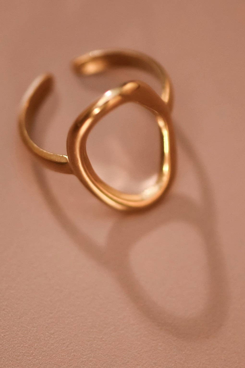 18K Gold Plated Waterproof Stainless Steel Ring