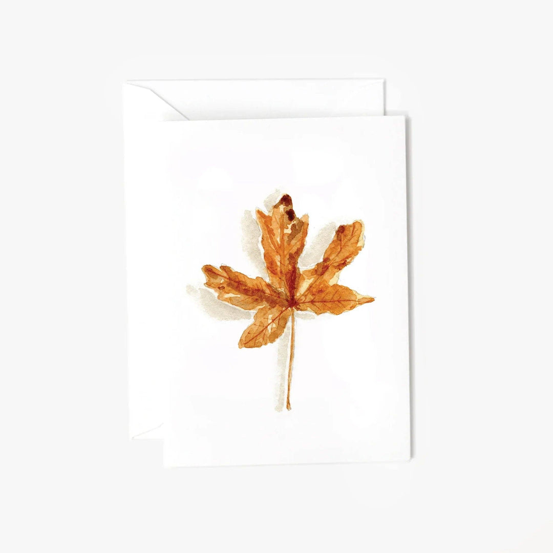 Maple Leaf Autumn Mini Notecard