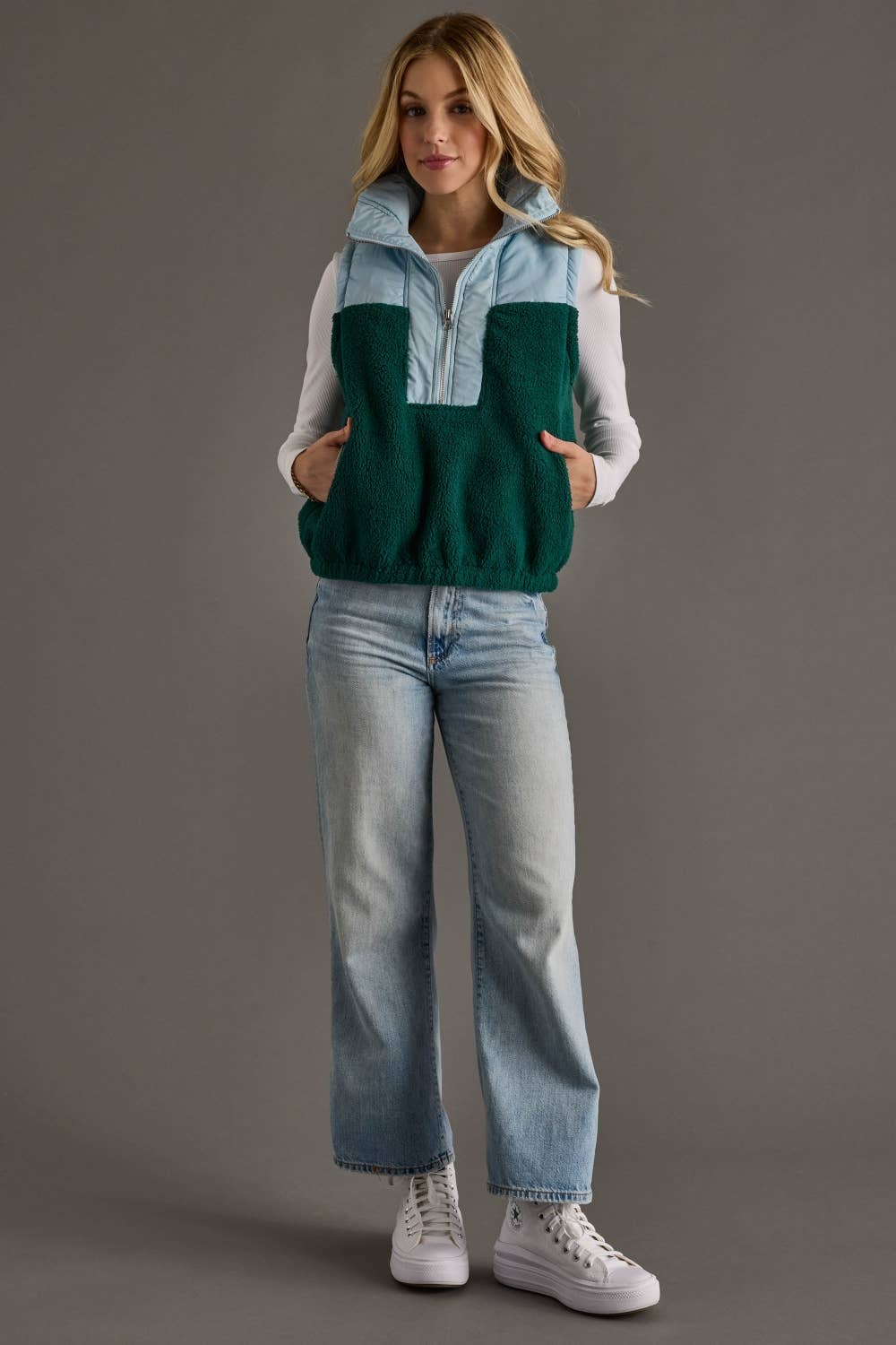 Aqua & Green Vest