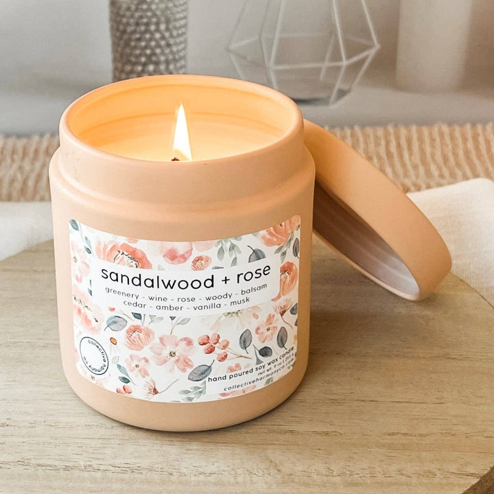 Sandalwood + Rose Deluxe Candle Tin
