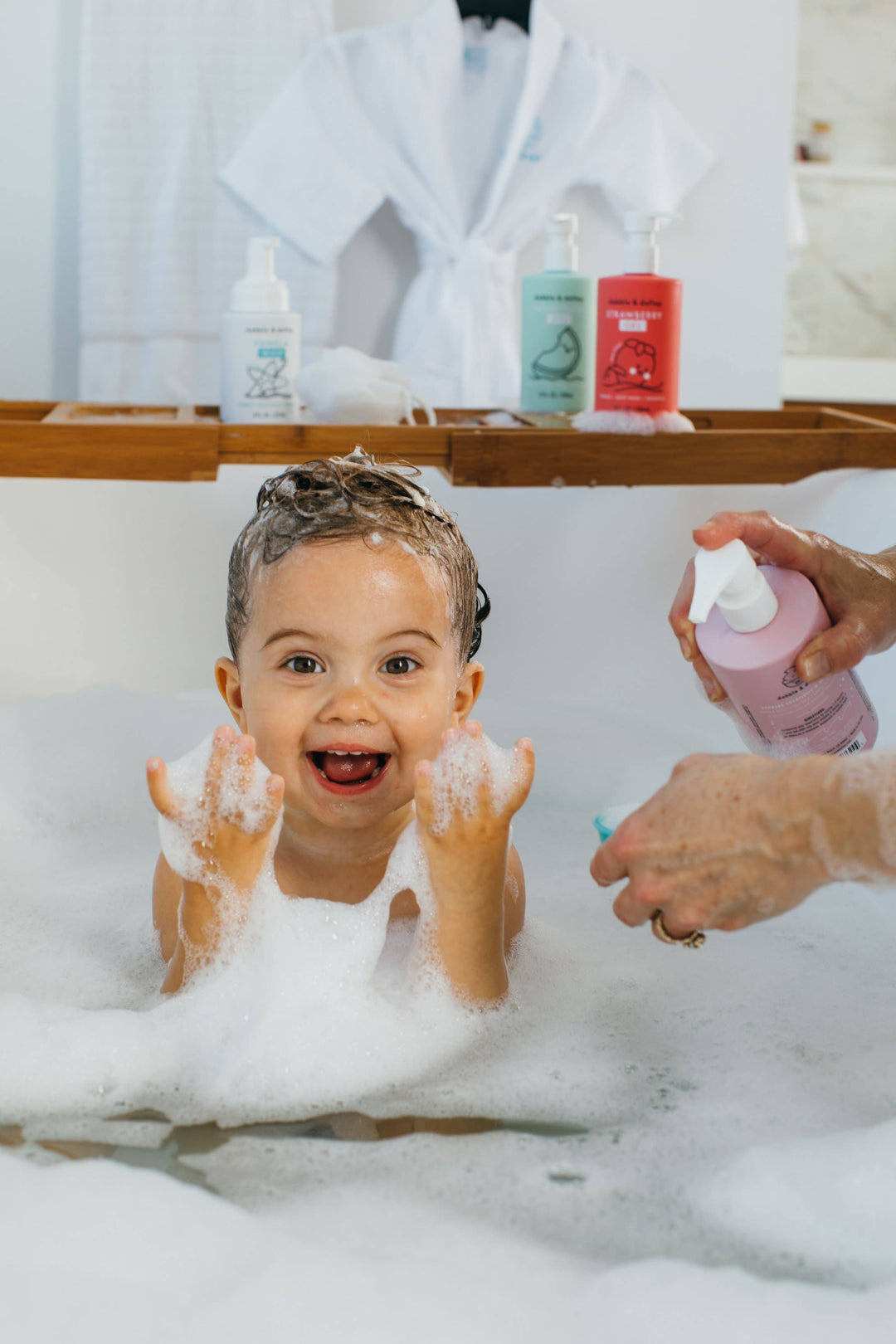 All-Natural Coconut Body Wash, Bubbles & Shampoo