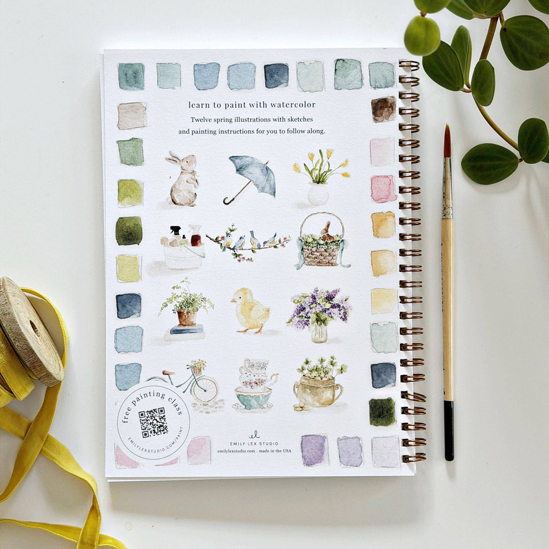 Spring Watercolor Workbook by Emily Lex