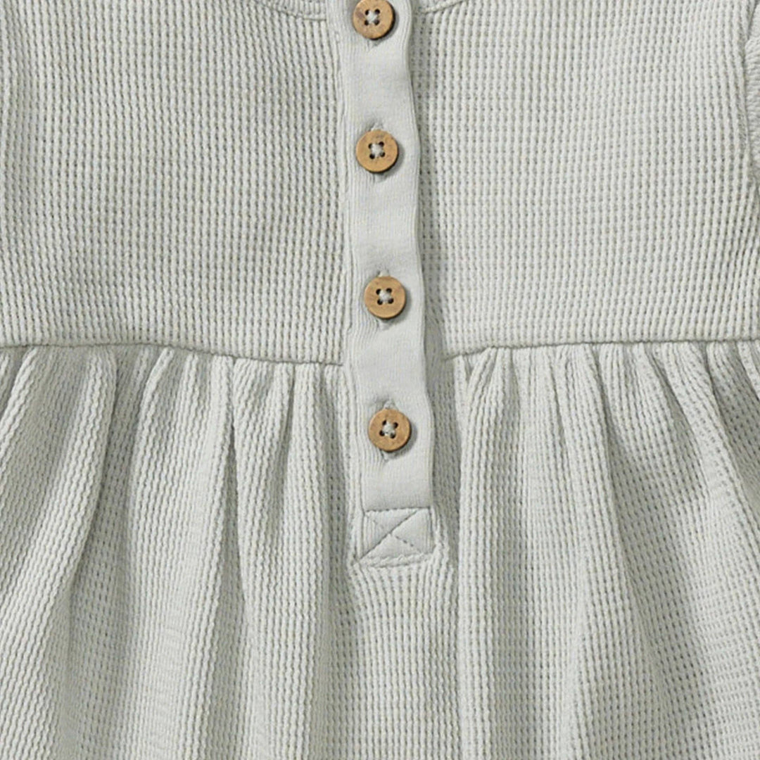Organic Cotton Baby Girl Thermal Jumpsuit