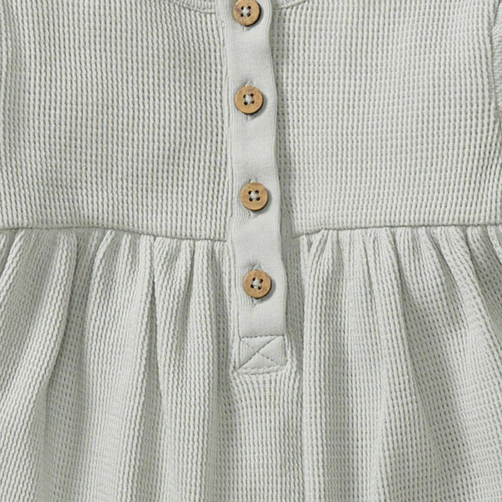 Organic Cotton Baby Girl Thermal Jumpsuit