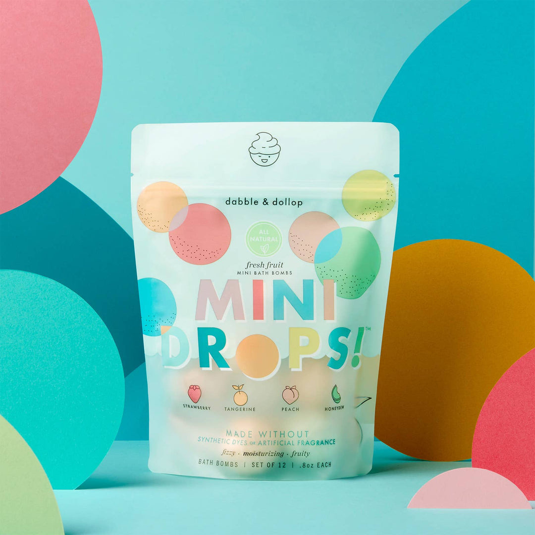 Mini Drops Bath Bombs - All-Natural Fresh Fruit