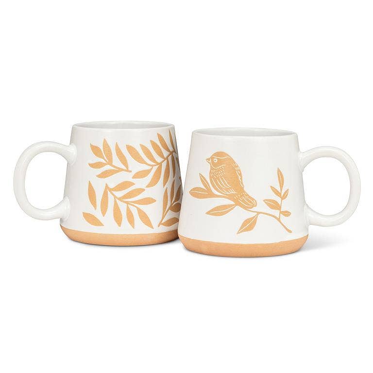 Oversized Birds on a Branch Mug