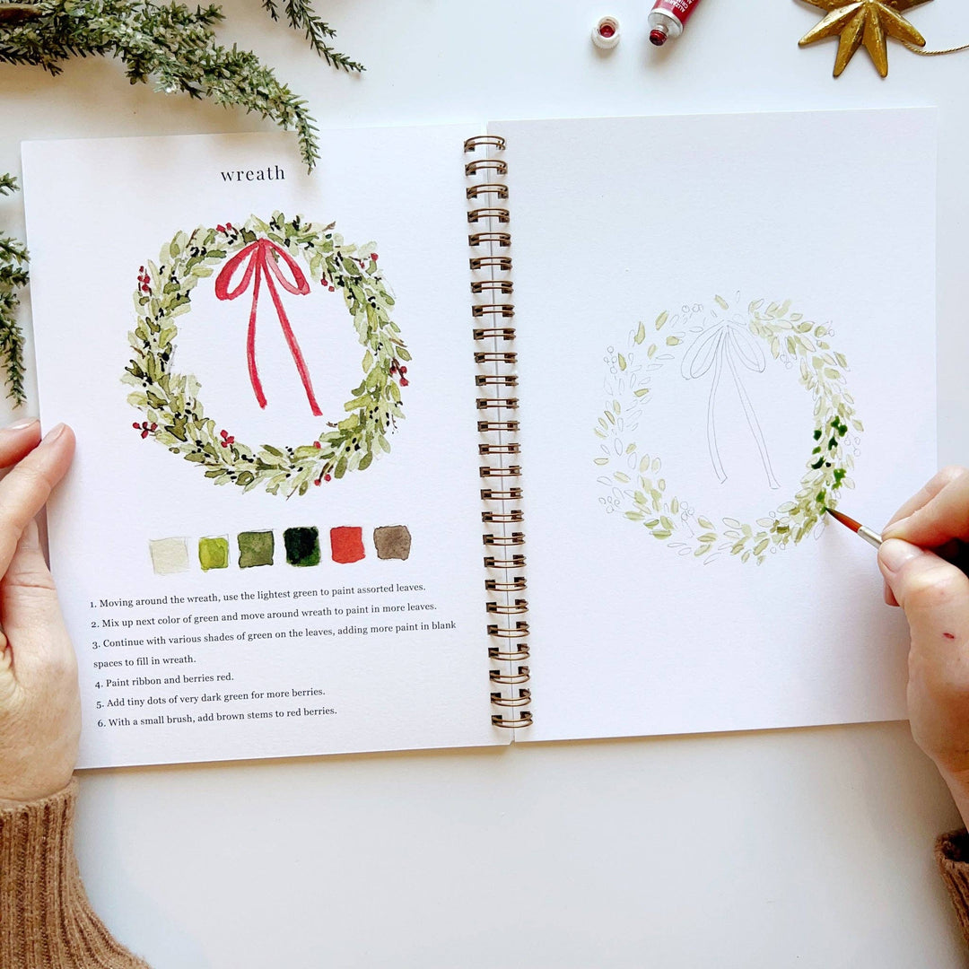 Christmas Watercolor Workbook by Emily Lex