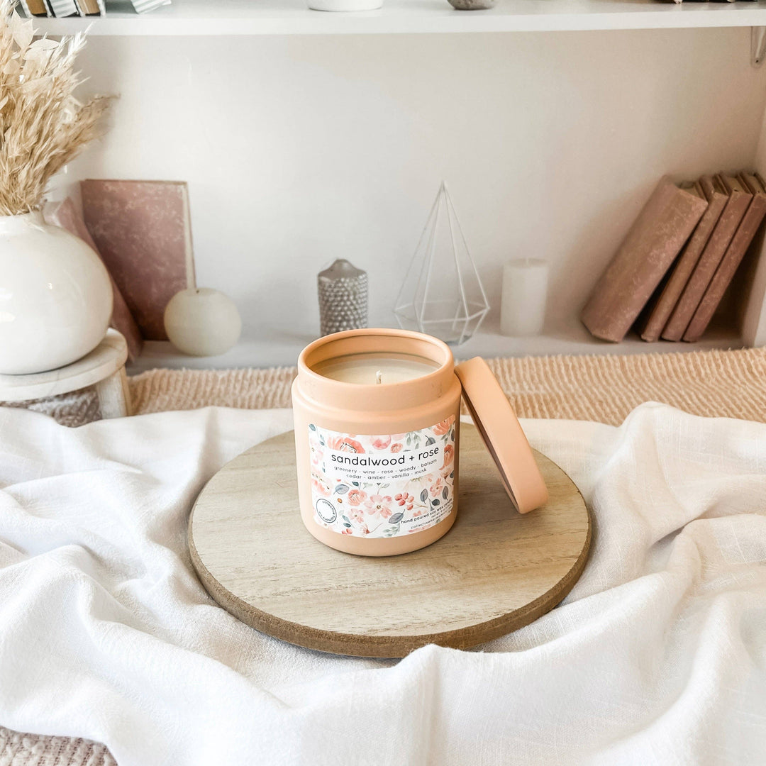 Sandalwood + Rose Deluxe Candle Tin