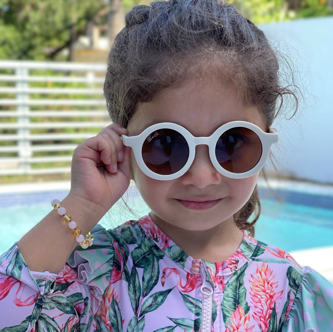 Kids Round Vanilla Sunglasses