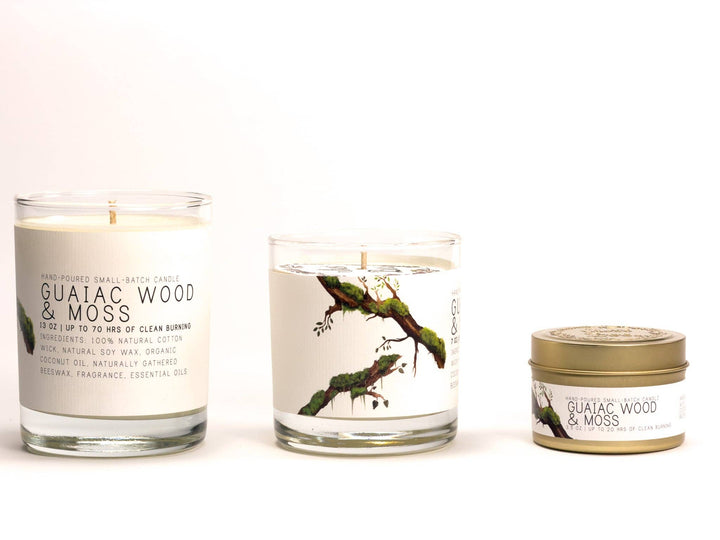 Guaiac Wood & Moss Candle by Just Bee