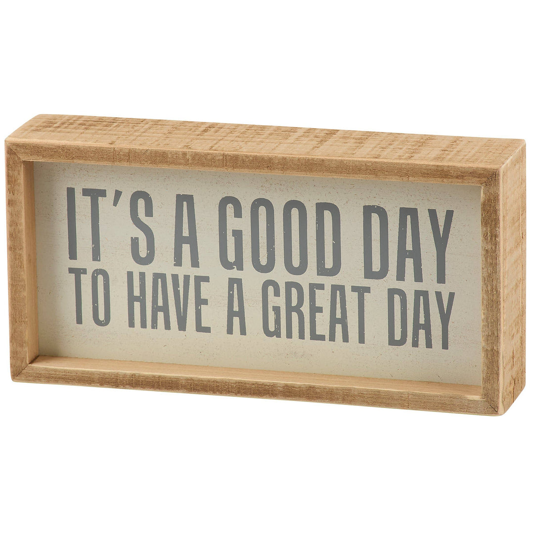 Good Day Inset Box Sign