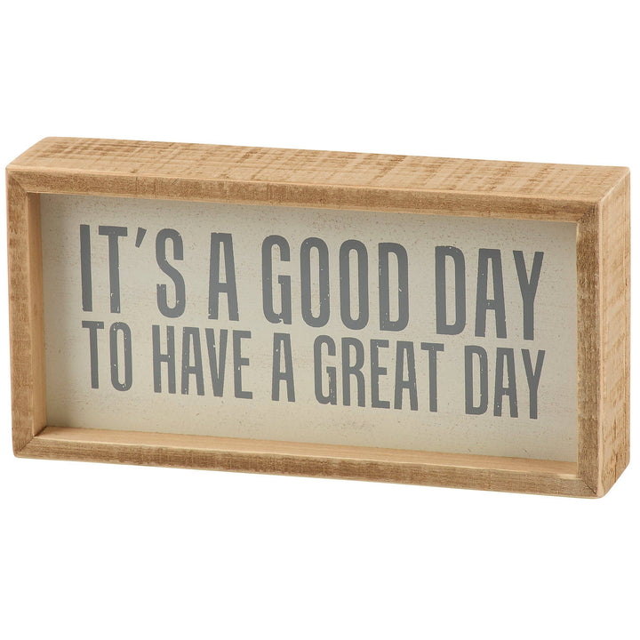 Good Day Inset Box Sign