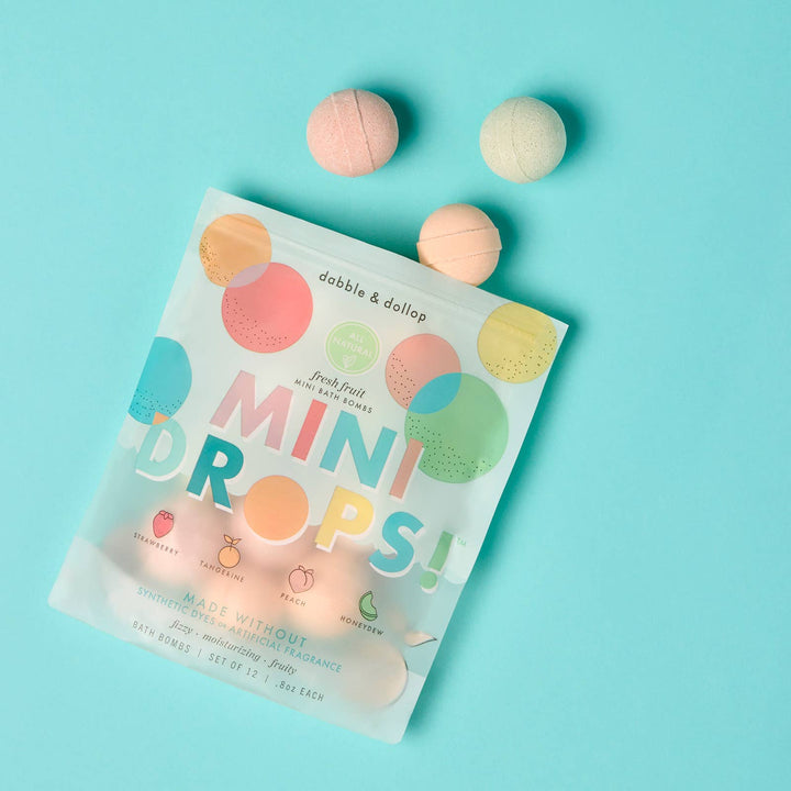 Mini Drops Bath Bombs - All-Natural Fresh Fruit