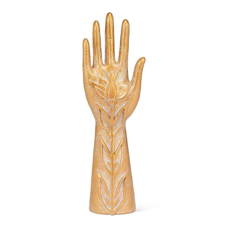 Gold Flower Hand Jewelry Holder
