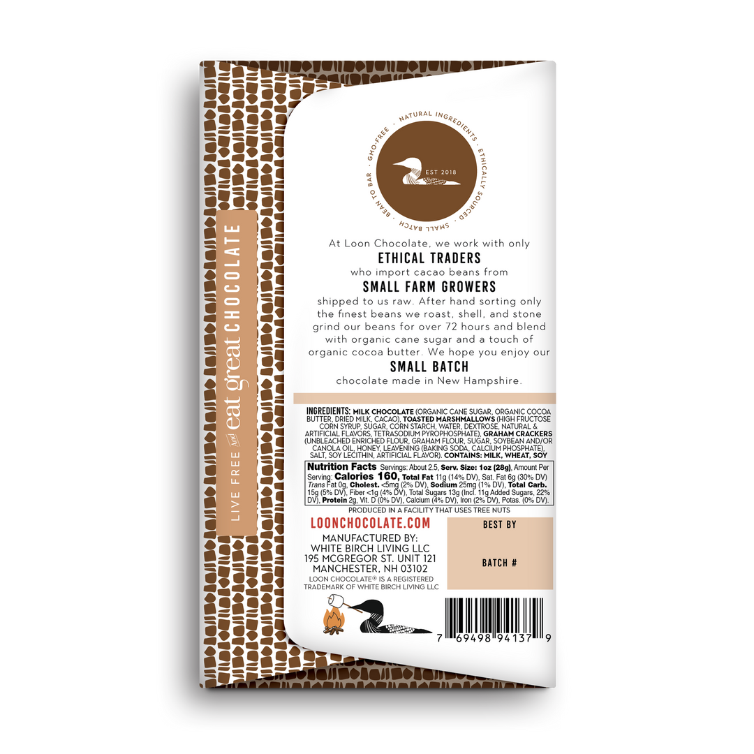 Milk Chocolate S'Mores Bar (Limited Edition) from Loon Chocolate