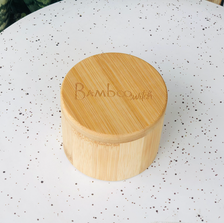 Bamboo Bath Salt Storage Container