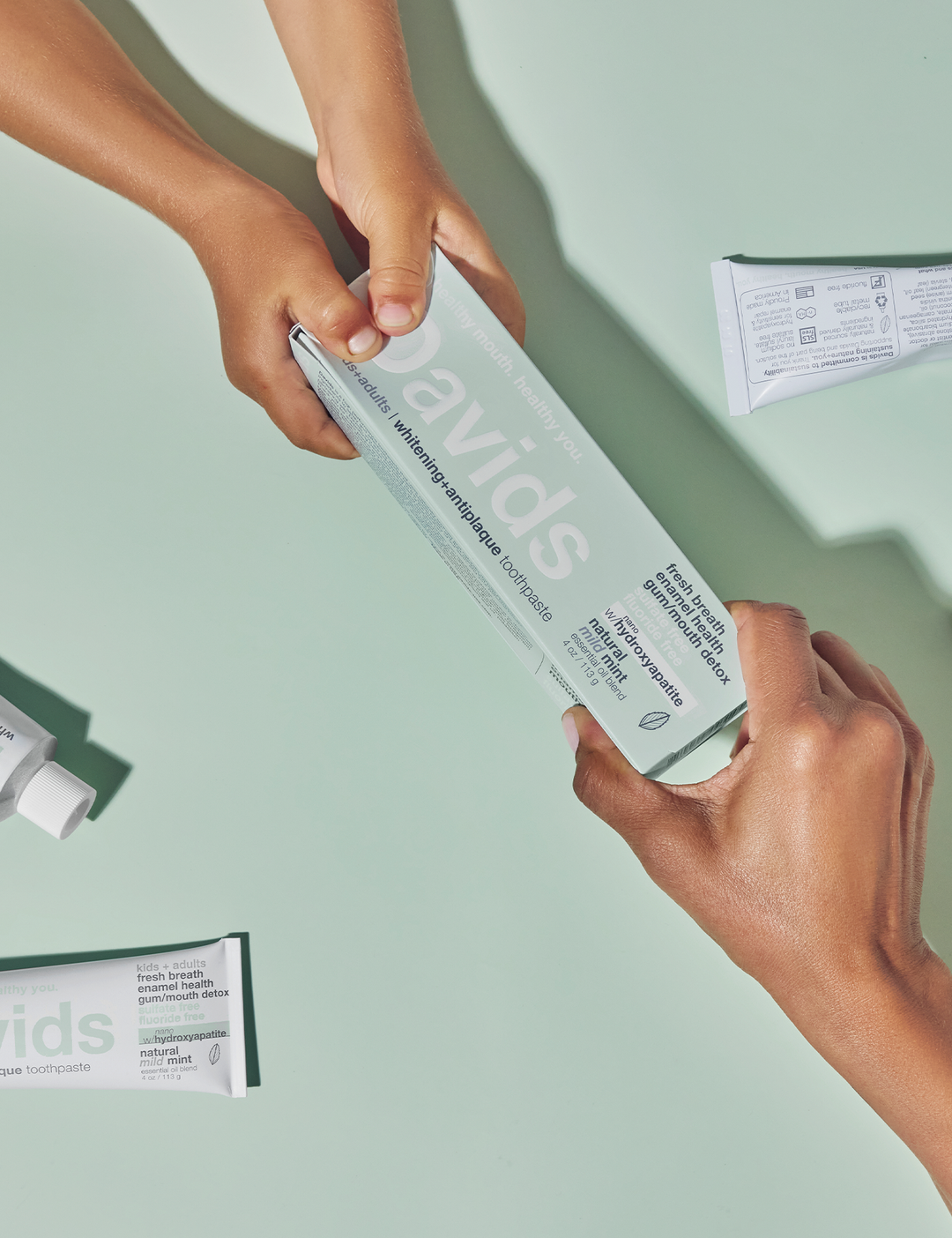 Davids kids + adults nano-hydroxyapatite / mild mint