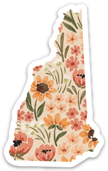 New Hampshire State Floral Stickers