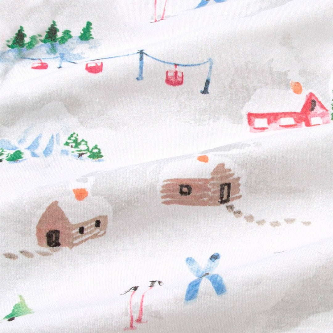 Ski Slopes Organic Cotton Footed Sleeper